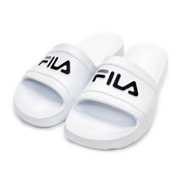 Imagem de Chinelo Fila Sleek Slide Masculino - Branco