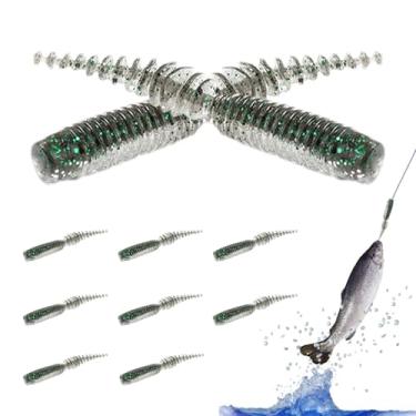 Imagem de Anzóis Artificiais Água Doce,10 Peças De Iscas Macias Para - Anzóis De Realistas | Para Truta Bagre Black Bass Água Salgada Doce Margem Noite Lago Caiaque Exterior