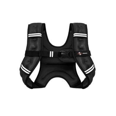 Imagem de Colete masculino ponderado – colete de peso de 2,3 kg com faixa refletiva para treinamento de força, treino, corrida, musculação, fitness, halterofilismo