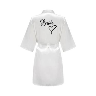 Imagem de Roupão Curto De Seda Satin Para Mulheres, Estampa Sexy, Roupão De Banh