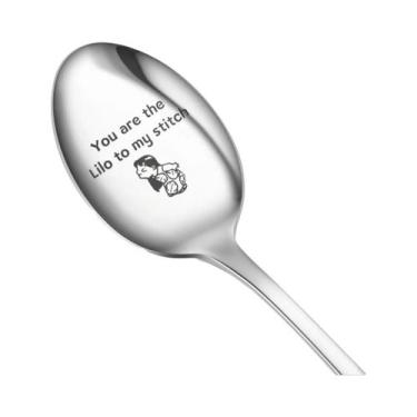 Imagem de Colheres De Aço Inoxidável Lilo & Stitch Utensílios De Mesa Para Crian