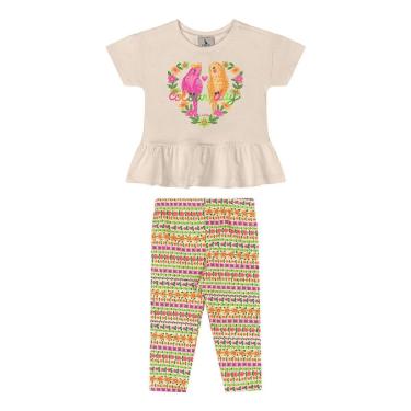 Imagem de Conjunto Bebê Blusa e Calça Legging Quimby-Feminino