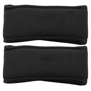 Imagem de Saco de areia com rolamento de peso, guarda de pulso ajustável, fitness, academia, esportes, pulseira para treinamento muscular, construção corporal, preto, 1kg, par