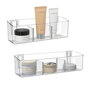 Imagem de vacane Organizador de plástico para porta de armário, organizador de armazenamento com adesivo, recipientes pendurados para sala de artesanato, despensa, escritório, suporte para sacos de cozinha - GG