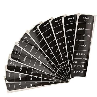 Imagem de SIWOTED Violino Adesivo Preto Azul Guia de Fingerboard Acessórios para Instrumentos Musicais Iniciantes (BC01 4/4 preto)