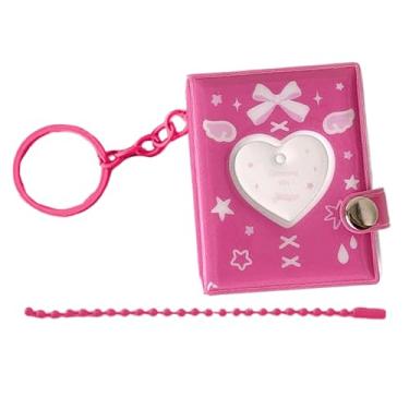 Imagem de Pequeno Álbum de Fotos | Porta-retrato Portátil Em Pvc Com Pendente - Suporte de Bolso para 32 Fotos,Para Aniversário Casamento dos Namorados Uso Diário Viagem Crianças Adultos