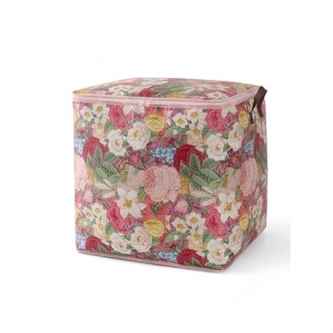 Imagem de Cestos de armazenamento para organizar despensa, prateleiras, escritório, quarto de meninas, meninos, caixa decorativa de cubo de armazenamento com alças organizador de brinquedos dobráveis 100 l/43 x