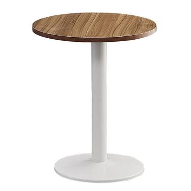 Imagem de Mesa redonda pequena multiuso - ideal para famílias pequenas - Mobiliário elegante para uso doméstico e comercial - Varanda versátil para quarto e bar/mesa de chá - perfeita para jantar, sala de estar