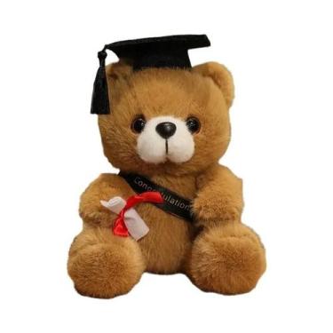 Imagem de Urso De Pelúcia Com Chapéu De Doutor De 18cm Para Meninos, Meninas E E