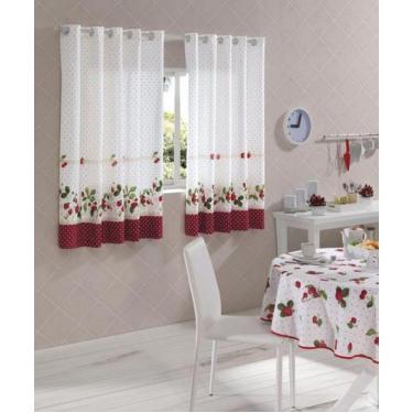 Imagem de Cortina p/ Cozinha Estampada 2,00 x 1,20 Olga Iolanda Dohler
