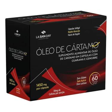 Imagem de Óleo de Cártamo Gengibre Guaraná 60 Cápsulas-Unissex