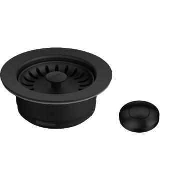 Imagem de KIT FRANKE ACIONADOR FLANGE BLACK MATTE P/CUBA URBAN ONYX E TRITURADOR 18047