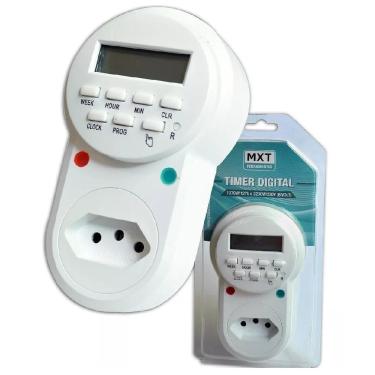 Imagem de Timer Temporizador Digital Liga-desliga 24 Horas Bivolt 2200w 10a