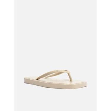 Imagem de CHINELO SQUARE PALMILHA CROCO BRIZZA AREZZO-Feminino