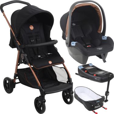 Imagem de Carrinho Moises Bebe Conforto Base ISOFIX Burigotto Lui 22 Cobre