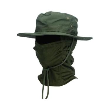 Imagem de Chapéu De Sol Masculino De Aba Larga 2 Peças/Conjunto Balaclava Boonie