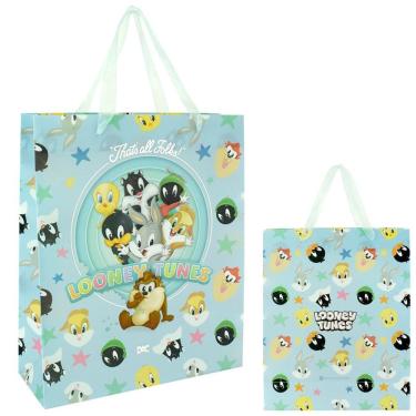 Imagem de Sacola Para Presente Looney Tunes - Tamanho G - 4876 - Dac