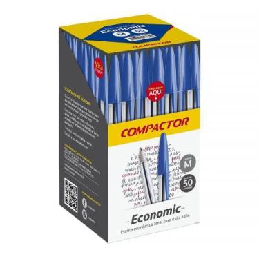 Imagem de Caneta Esferográfica Economic 1.0mm Compactor, Azul