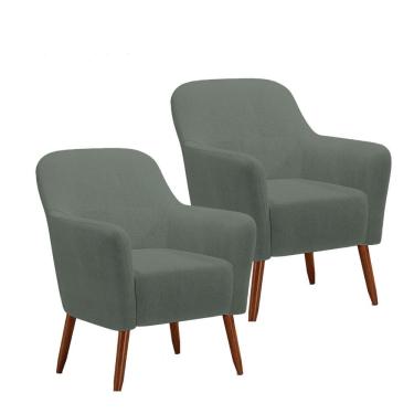 Imagem de Kit 2 Poltronas La Paz em Madeira de Eucalipto Movellu Home