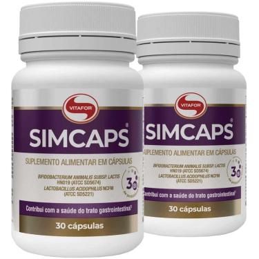 Imagem de Kit 2 Un - Probiótico Simcaps Vitafor 30 Cápsulas-Unissex