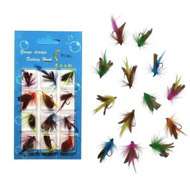 Imagem de Isca Pesca Mosca Artificial Pescaria Captura Tainha  Traira Lambari Tucunare Robalo Tilapia Mar Rio Lago