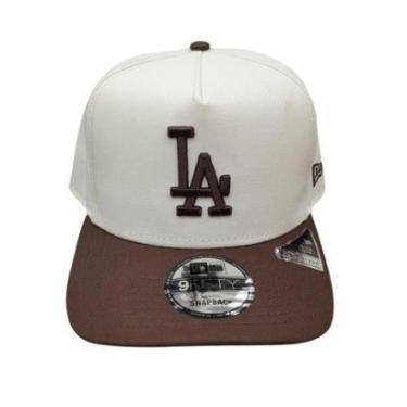 Imagem de Boné New Era 9Fifty LA - Creme/Marrom-Unissex