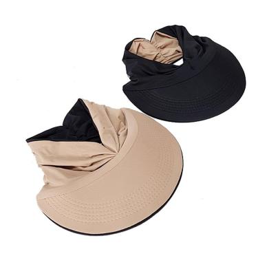 Imagem de Viseira Turbante Dupla Face de Praia Proteção Solar UV50+-Feminino