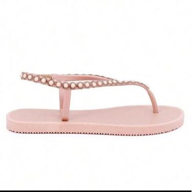 Imagem de Sandália Feminina Flor De Griffe Chinelo De Dedo Com Strass Casual Dia