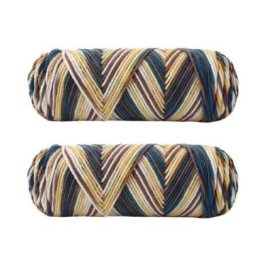 Imagem de Fio De Algodão Leite Colorido De 5 Fios Tingido Para Suéter De Bebê, 2