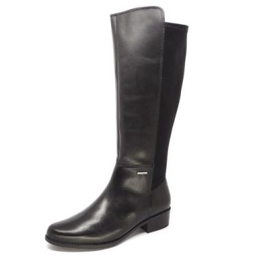 Imagem de Bota Bottero Cano Longo Salto Baixo com Elástico 345801, Preto, 36