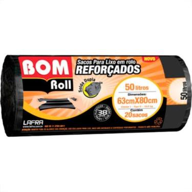 Imagem de Saco P/Lixo Bom Rl.Ref. 50L C/20-37 - LAFRA