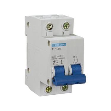 Imagem de Disjuntor Bipolar 25A 3Ka Curva C Din Mini Tramontina - LCG ELETRO