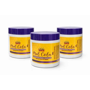 Imagem de 3 Un Mel cola cachos naturais e orgânicos 500g - LGN Cosmetics - LGN C