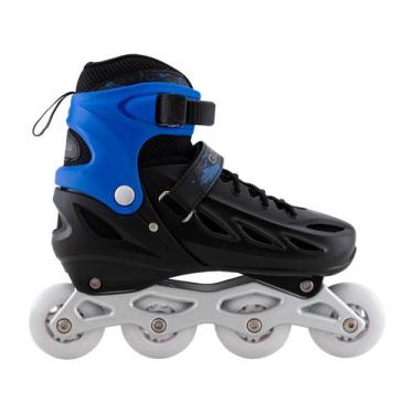 Imagem de Patins Gonew Fitness Flexx Pró InLine ABEC-9 - 64MM, Azul, 31/34
