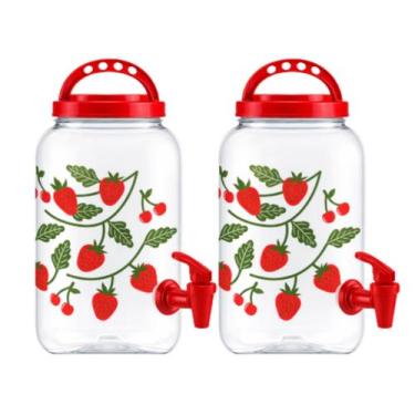 Imagem de Kit 2 Pote Suqueira 3,6L com Alça Multiuso Pote Lavandeira Produto de 