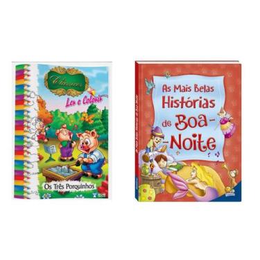 Imagem de Kit 10 livros infantis - solapa clássicos para ler e colorir e as mais