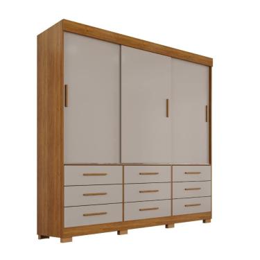 Imagem de Guarda-Roupa Casal Montreal 3 Portas  9 gavetas