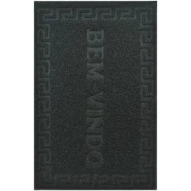 Imagem de Tapete de Porta Capacho Day By Day Bem Vindo Emborrachado 38x58cm Gif 