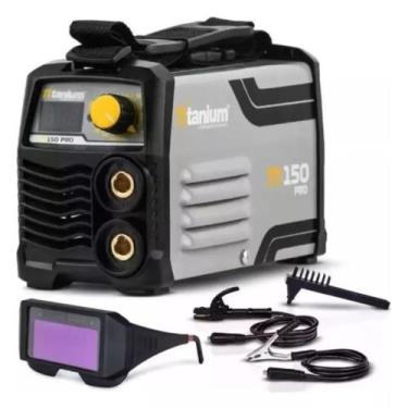 Imagem de Inversora de Solda TI150 Pro Kit 220V Óculos de Solda Automático  Tita