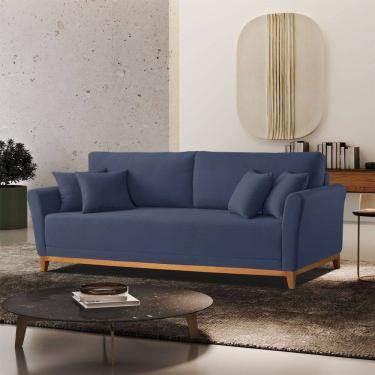 Imagem de Sofa Fixo Brasil 210cm com Braco 10 cm Meu sofa Online
