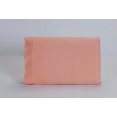 Imagem de Par de Fronhas 50x90 Ponto Palito 100% Algodão 200 Fios Salmon - MRR C