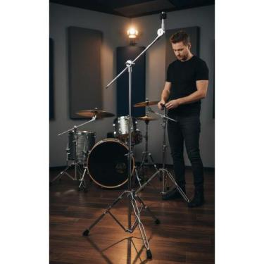 Imagem de Estante Prato Bateria Girafa 130cm Cromada Profissional - Congratulati