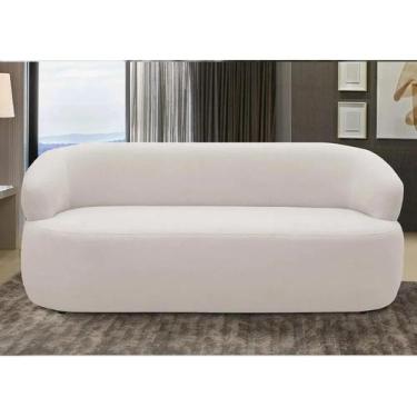 Imagem de Sofá 2 Lugares Living Orgânico Sala de Estar 140cm Conka F05 Veludo Be