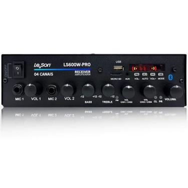 Imagem de Amplificador Receiver Bluetooth 4ch Le Son Ls600 Pro Class D - LESON