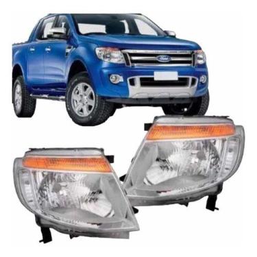 Imagem de Farol Ranger 2013 a 2016 mascara negra Elétrico Direito - BBS