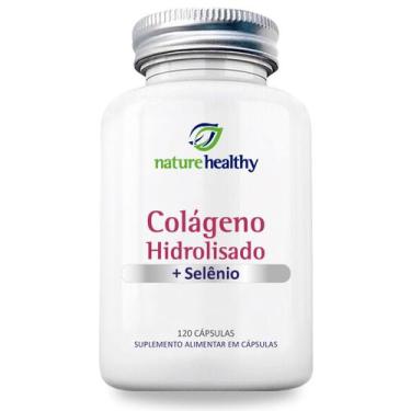Imagem de COLÁGENO HIDROLISADO 400MG e SELÊNIO 60MCG com 120 CÁPSULAS NATURE HEA