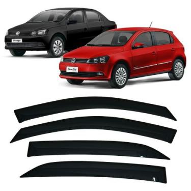 Imagem de Calha de Chuva 4 Portas Gol e Voyage G5 G6 G7 2008 até 2018 - TG POLI