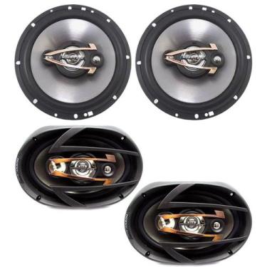 Imagem de Kit Som Hurricane QR6 6" Polegadas Quadriaxial + QR69 6x9" Polegadas Q