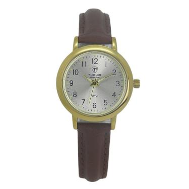 Imagem de Relógio Feminino Tuguir Analógico Imperium TG30504 Dourado e Prata e Marrom-Masculino