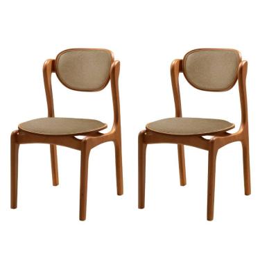 Imagem de Conjunto com 2 Cadeiras de Jantar Solaris Soft Moderna Mobilia